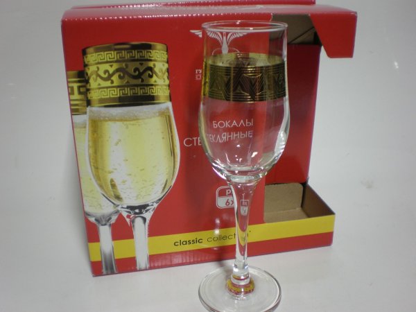 Набор 6 бокалов с рис. "Пирамида" TAV92-160