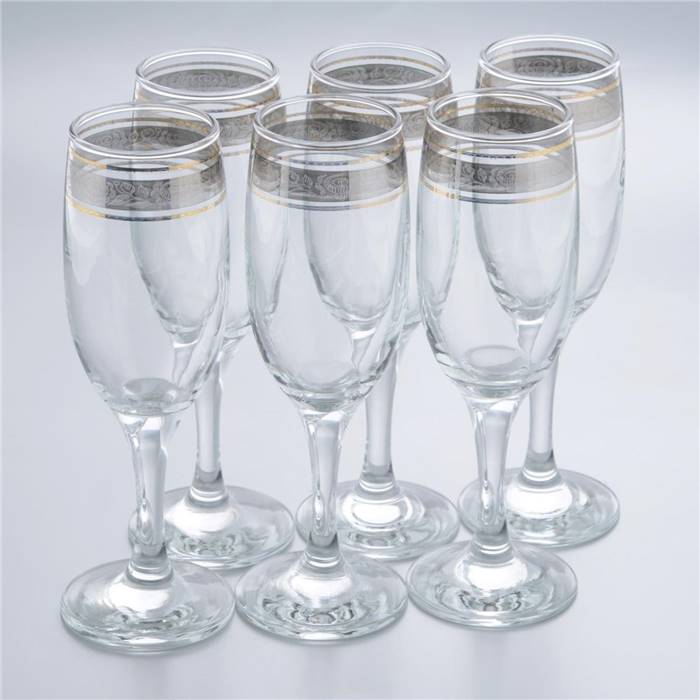 Набор 6 бокалов с рис. "Нежность" TL34-419