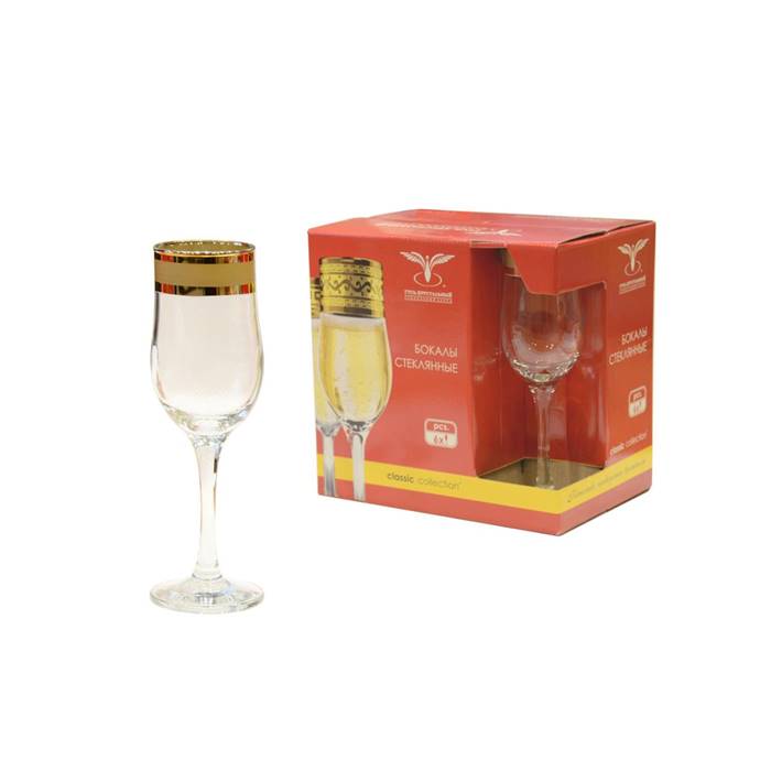 Набор 6 бокалов с рис. "Ампир" EAV79-160