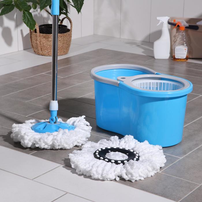 Н-д/уборки ведро14л+швабра Доляна 140360