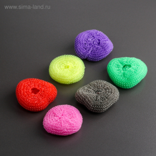 Набор губок д/посуды 6шт Бублик 2969512