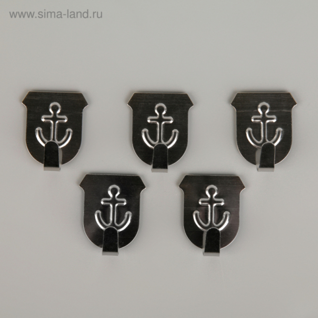 Крючок на липучке Якорь металл 4686333