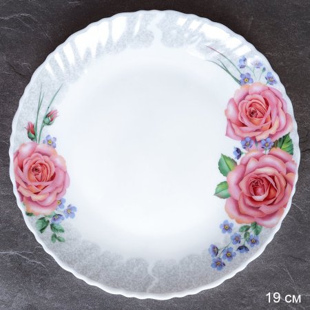 Тарелка 190мм Роза на ажурном 708217