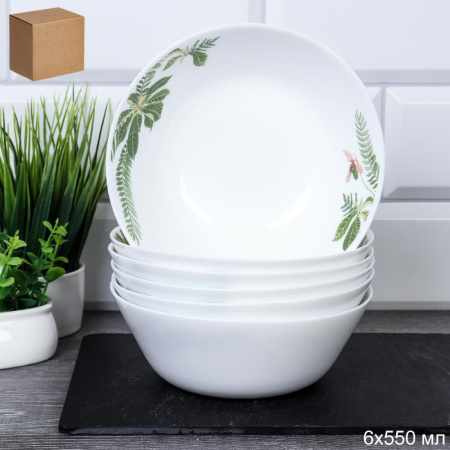 Тарелка глубок 480мл TW-60 (7166) 729106 папоротник