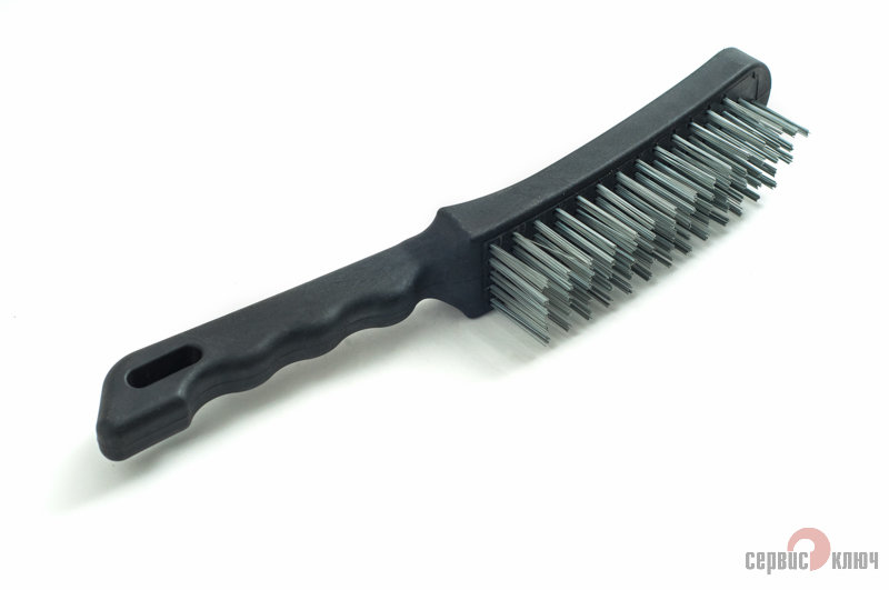 Метал щетка с п/м ручкой №1 005415