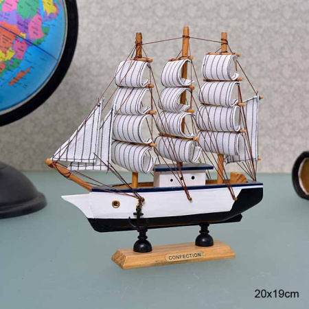 Макет парусного Корабля 20*19см 074589
