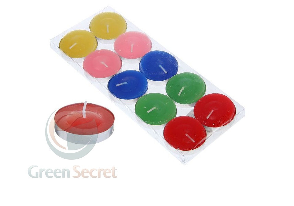 Свеча столовая красная 007886