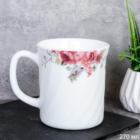 Кружка 270мл Розовая композиция 735602