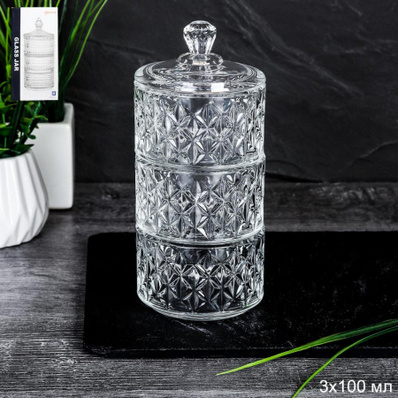 Банка д/специй 100мл 3яруса 747653