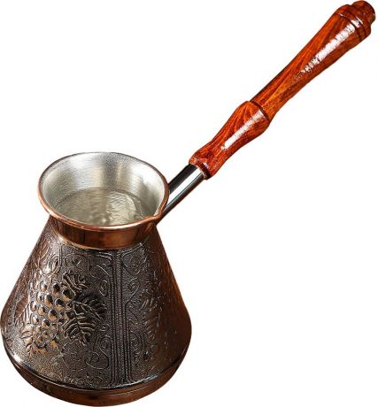 Турка 0,54л "Виноград" медная 610076