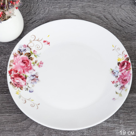 Тарелка 190мм Евро/Дэй Розовая композиция 737141