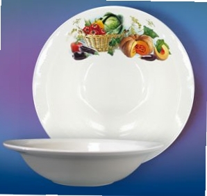 Тарелка мелк.175мм гр.8 "Корзина с овощами" 057