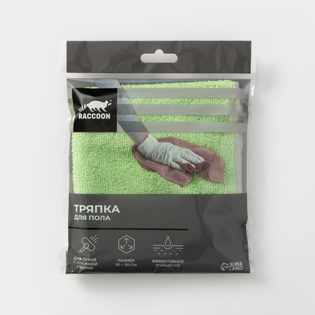 Тряпка д/пола 50*30см микрофибра 10398204