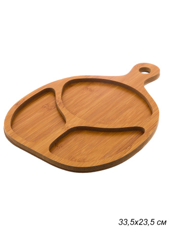 Блюдо сервир дерево 33,5*23,5см 670086