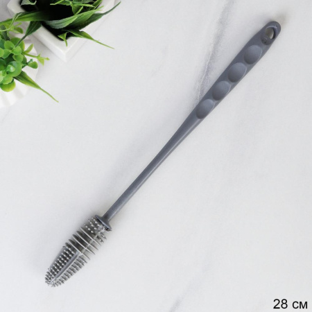 Ершик д/бутылок силикон 28см 728726