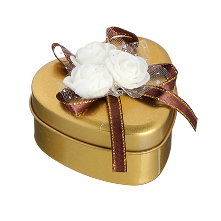 Шкатулка "Сердце" метал бол