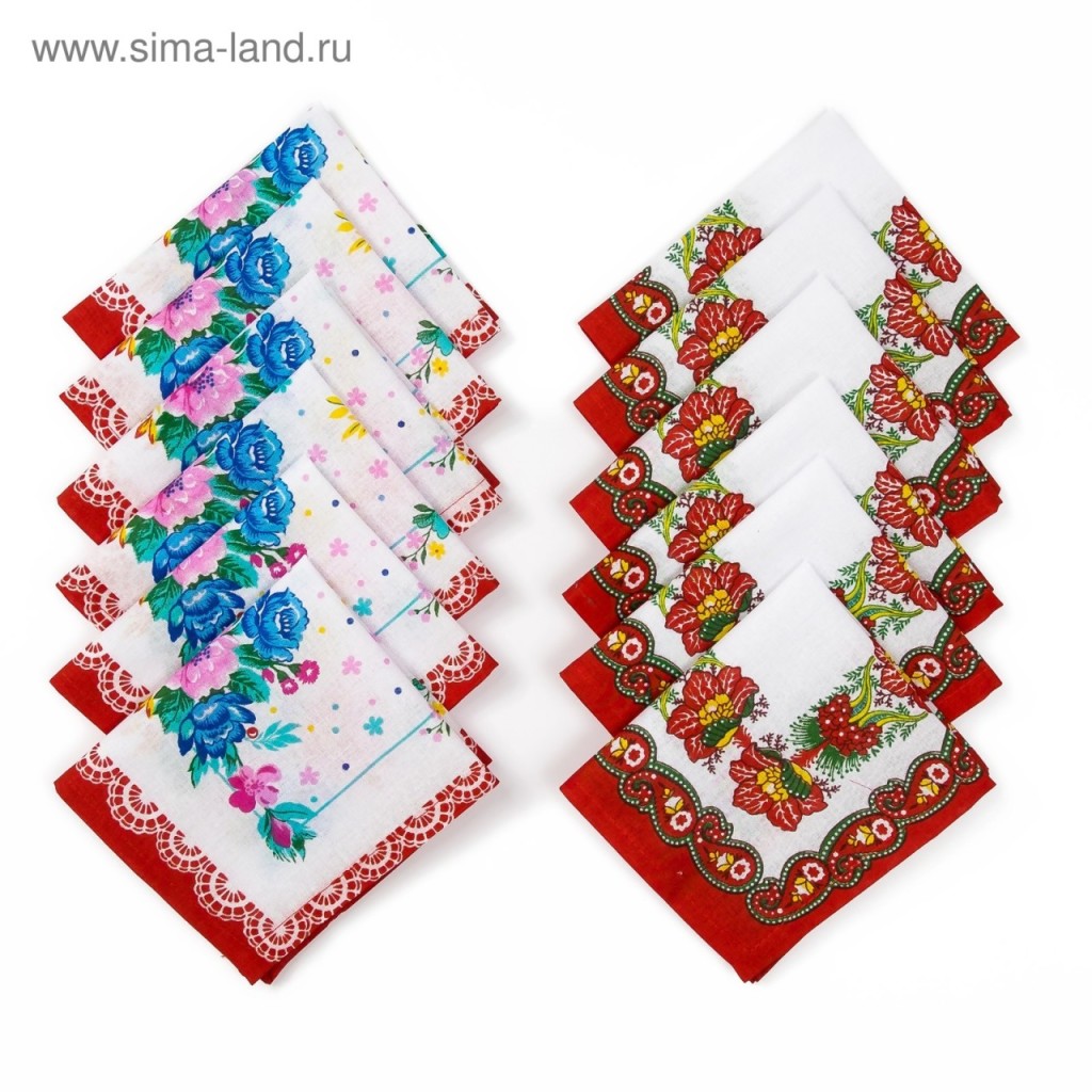 Платок носовой женский "Этель" 30*30см 