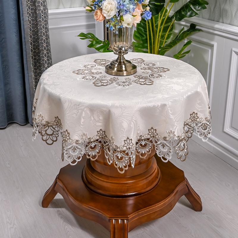 Скатерть Круглая 180см Ажур Dan Li DY 678