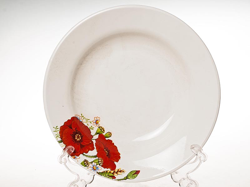Тарелка мелк.175мм гр.8 "Красные маки" 057