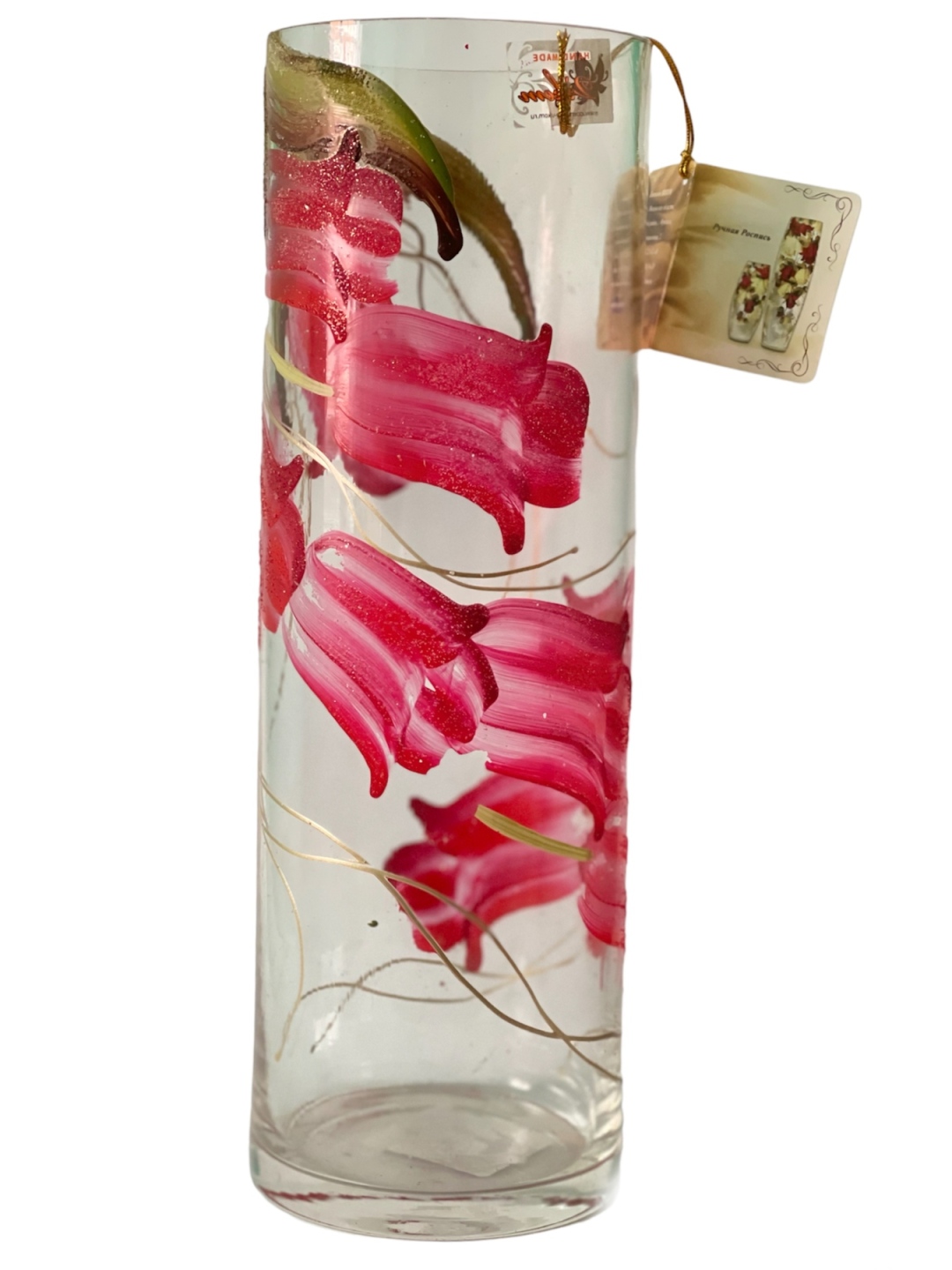 Ваза роспись "Весенняя"300мм 7856 рис.20137