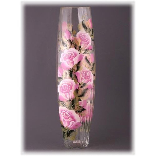 Ваза роспись "Весенняя" 400мм 7124 рис.20137